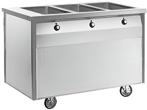 Randell - 30" Stainless Steel Electric Hot Food Table With Open Base, Two Hot Food Wells - RAN HTD-2S (Special Order 4-6 Weeks)