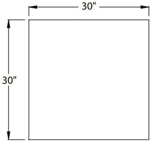 Randell - 30" x 30" x 35" Stainless Steel/Laminate Units 90 Degree Corner Filler, Enclosed Body With No Storage - RAN COR90 (Special Order 4-6 Weeks)