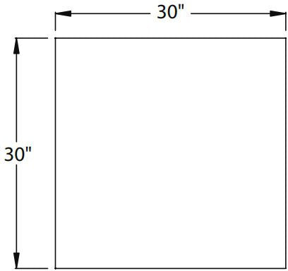 Randell - 30" x 30" x 35" Stainless Steel/Laminate Units 90 Degree Corner Filler, Enclosed Body With No Storage - RANFG COR90