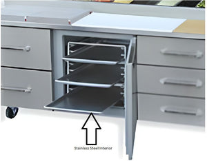 Randell - 36" Stainless Steel Interior For Refrigerators & Freezers/Worktops - RMSSLNR-36 (Special Order 4-6 Weeks)