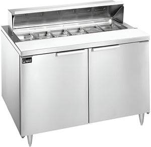 Randell - 36" Stainless Steel Two Door Sandwich/Salad Prep Table With 8 Pans - 9801-290