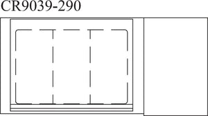 Randell - 39" Refrigerated Countertop Pan Rail With Hinged Cover - CR9039-290