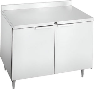 Randell - 48" Stainless Steel 2-Section Worktop Refrigerator With Two Doors - 9302-290