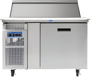 Randell - 48" Stainless Steel Single Door Mega Top Sandwich Prep Table - 9148W-290