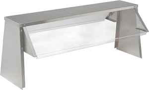 Randell - 48" x 22" x 20" Stainless Steel Buffet Shelf With Plexi Shield - 38448