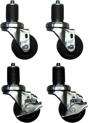 Randell - 6" Casters In Lieu of 4" Casters For Refrigerators & Freezers/Chef Base (UP TO 130” IN LENGTH) - LPCAS6INB (Special Order 4-6 Weeks)