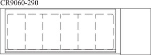 Randell - 60" Refrigerated Countertop Pan Rail With Hinged Cover - CR9060-290