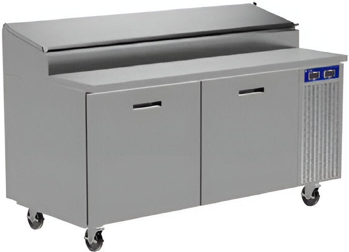 Randell - 60" Stainless Steel 2 Door Refrigerated Pizza Prep Table - 8260N-290 (Special Order 4-6 Weeks)