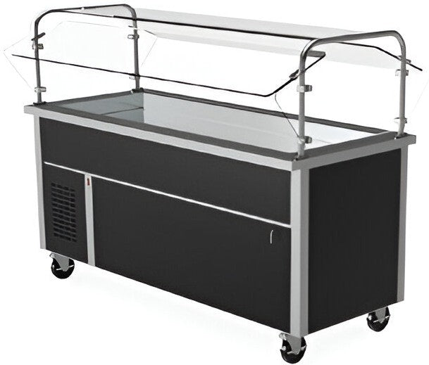 Randell - 60" Stainless Steel Cold Food Serving Counter With Open Base - RS SSO-RCP-4 (Special Order 4-6 Weeks)