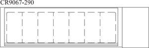 Randell - 67" Refrigerated Countertop Pan Rail With Hinged Cover - CR9067-290