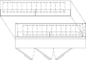 Randell - 96" Stainless Steel Three Doors Refrigerated Pizza Prep Table - 8396D-290