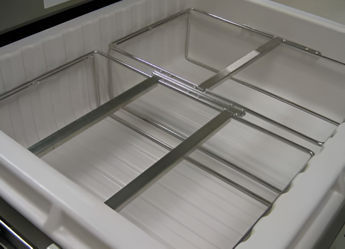 Randell - One Powder-Coated Rack For 12"x 20" Refrigerator Pan With Two 12" Adaptors Bars - FX-PCRACK-1