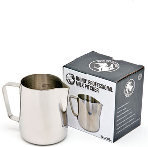 Rhino - 12 Oz (360ml) Professional Milk Pitcher Stainless Steel - RHMJ12OZ