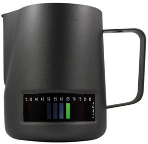 Rhino - 16 Oz Black Stainless Steel Latte Pro Milk Jug - LP480-BK