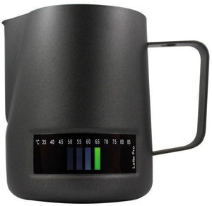 Rhino - 20 Oz Black Stainless Steel Latte Pro Milk Jug - LP600-BK