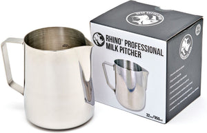 Rhino - 32 Oz (950ml) Professional Milk Pitcher Stainless Steel - RHMJ32Oz