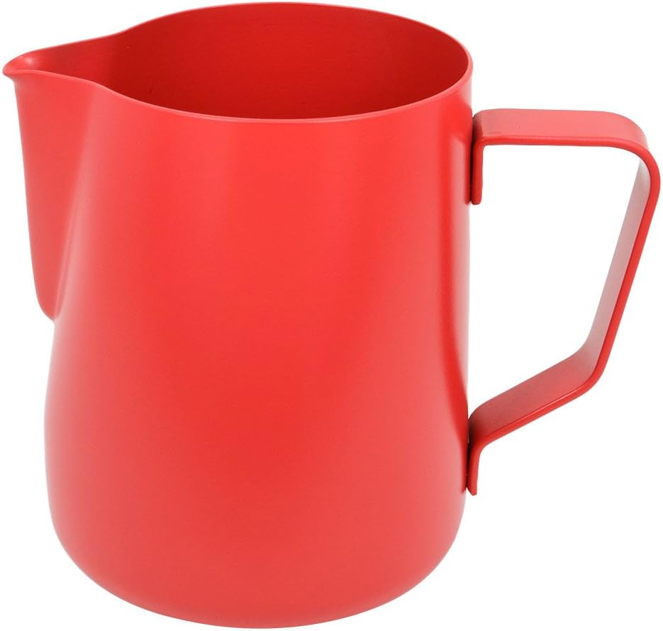 Rhino - 32 Oz (950ml) Red Stealth Milk Pitcher - RHRED32OZ