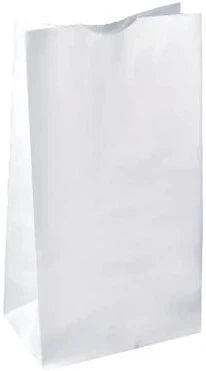 RiteEarth - 8 Lbs Plain White Paper Bag, Pack of 500, 2Bn/Case (1000/Case) - REPB080W