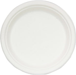 RiteEarth - 9" Bagasse Round Plates, Pack of 500 - P090