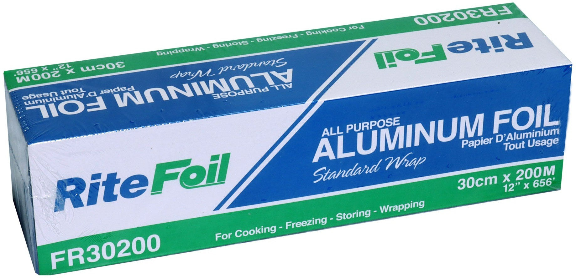 RiteFoil - 30cm X 200m Aluminum Foil Roll, Pack of 6 - FR30200