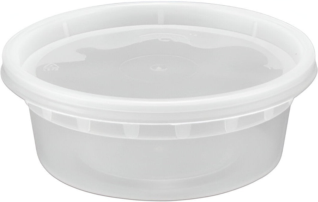 RitePak - 8 Oz Heavy Duty Deli Container Combo, Pack of 240 - DI08C