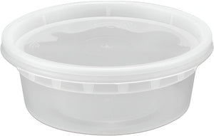 RitePak - 8 Oz Heavy Duty Deli Container Combo, Pack of 240 - DI08C