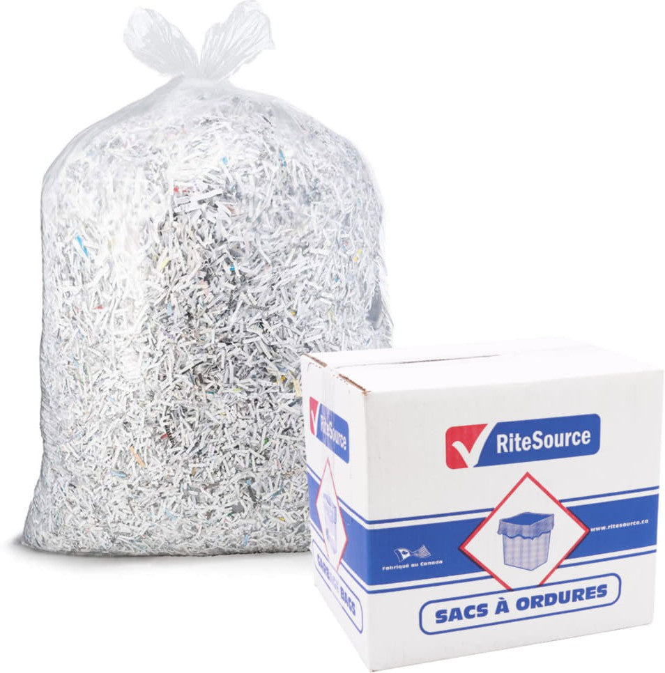 RiteSource - 26" x 36", 4 mil Clear Garbage Bags, 100/Cs - L2636C4MIL