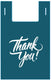 RiteSource - S5 Reusable Blue Thank You Print T-Shirt Bags, Pack of 250 - RSTPPS5TYB