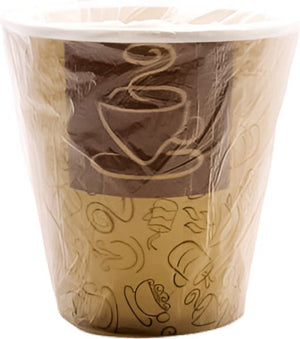 RiteWare - 10 Oz Cafe Design Wrapped Paper Cup, 500/Case - HCW10CF