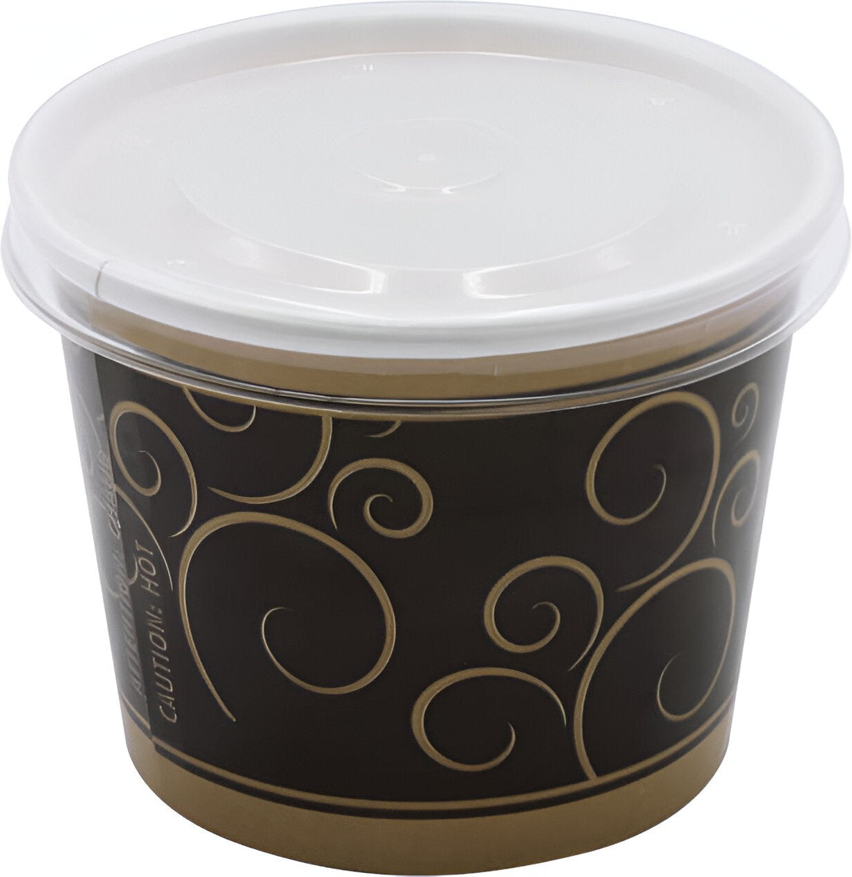 RiteWare - 12 Oz Aroma Design DSP Food Container with Lid, Pack of 500- KH12AR