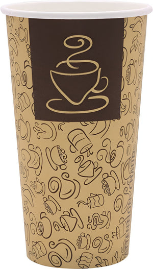 RiteWare - 20 Oz Cafe Design Hot Cup, Pack of 1000 - HC20CF