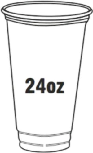 RiteWare - 24 Oz Clear 16 Series PET Cups, Pack of 500 - RWPEC1624