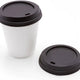 RiteWare - 4 Oz Black PP Dome Lid Fits Paper Hot Cups, Pack of 1000 - HDL4B