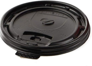 RiteWare - Flat Black Lid Fits 8 Oz Squat, 10 Oz-20 Oz Paper Hot Cups, Pack of 1000 - HTL10B