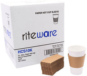 RiteWare - Hot Cup Sleeve/Jacket, Pack of 1000 - HCS10K