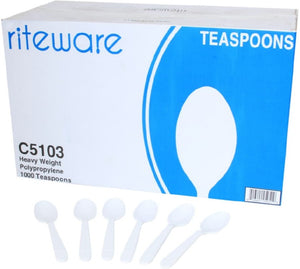 RiteWare - White Heavy Weight Teaspoon, Pack of 1000 - C5103