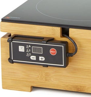 Rosseto - 120V Multi-Chef™ Double Touch-Top Induction Heater with Bamboo Base - BP021