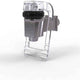 Rosseto - 2 Gal Square Beverage Dispenser with Stainless Steel Pyramid Base - LD143