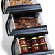 Rosseto - 3 Compartment Black Acrylic Condiment EZ-Organizer - EZO715