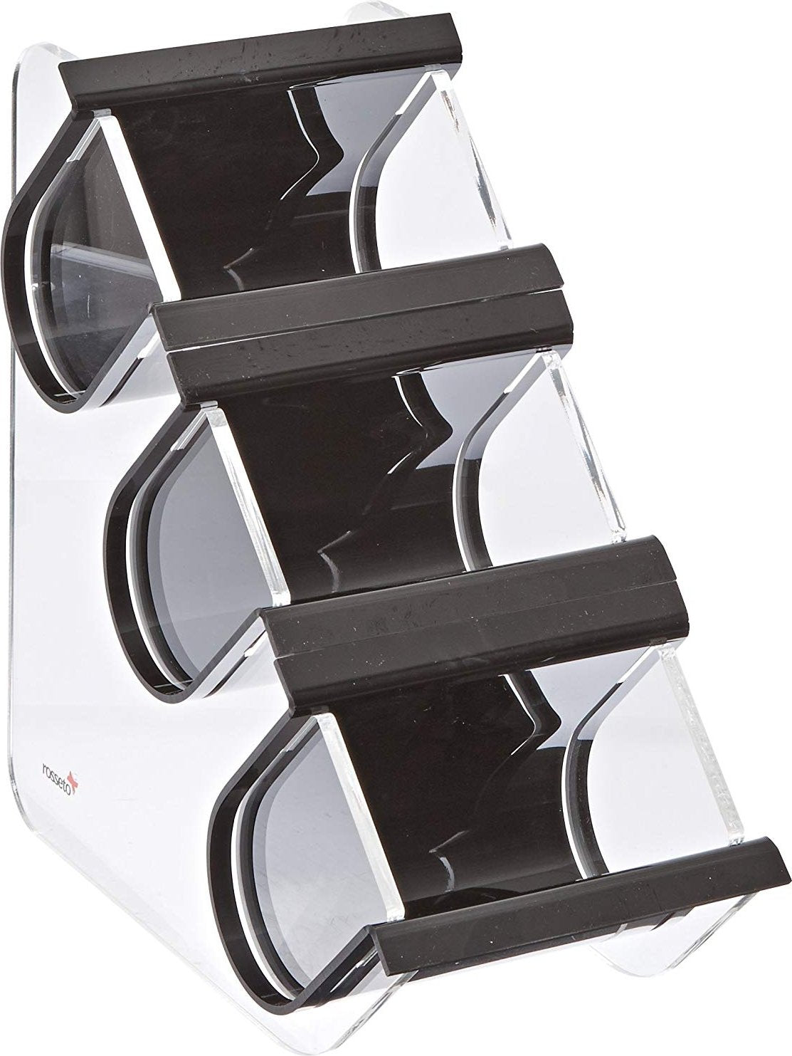 Rosseto - 3 Compartment Black Acrylic Condiment EZ-Organizer - EZO715