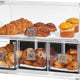 Rosseto - 3 Drawer Acrylic Dome Bakery Display Case with 3 Row Divider Tray - BD128