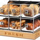 Rosseto - 6 Drawer Acrylic Bakery Case with “FRESH” Bamboo Base - BD114