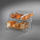 Rosseto - Acrylic Two-Tier Bakery Case with Stainless Steel Wire Stand - BAK2937