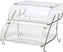 Rosseto - Acrylic Two-Tier Bakery Case with Stainless Steel Wire Stand - BAK2937