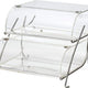 Rosseto - Acrylic Two-Tier Bakery Case with Stainless Steel Wire Stand - BAK2937