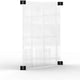 Rosseto - Avant Guarde 18" Semi-Clear Polycarbonate Tabletop Divider with Cross Connector - TD014