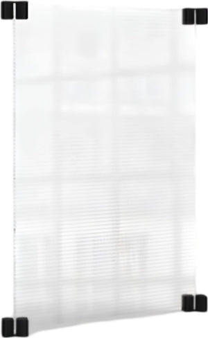 Rosseto - Avant Guarde 18" Semi-Clear Polycarbonate Tabletop Divider with Cross Connector - TD014