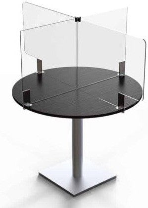 Rosseto - Avant Guarde 18" Tabletop Divider with Stainless Steel Brackets and Cross Connectors, Set of 2 - TD003