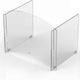 Rosseto - Avant Guarde 24" x 19" Acrylic Student Desk Sneeze Guard with Pass-Through Window - AG024