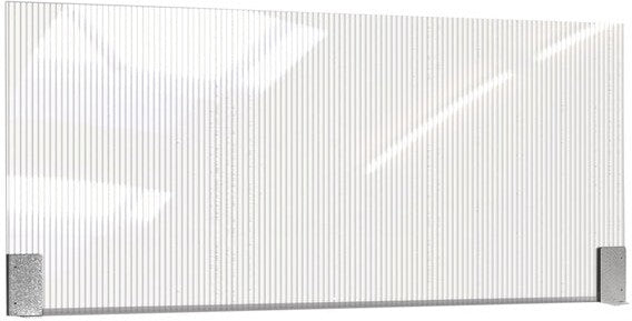 Rosseto - Avant Guarde 46" x 20" Semi-Clear Booth Divider - RD004